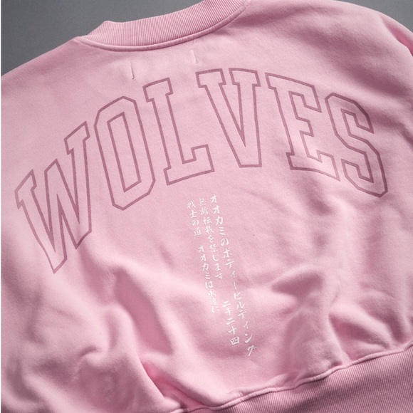 (ISO) WOLF HEAD KANJI AVA CREWNECK IN CHERRY BLOSSOM SIZE XS - Picture 6 of 7